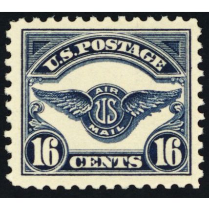 C5, Mint VF NH (Gum skips) 16¢ Early Airmail Stamp CV $120.00 - Stuart Katz