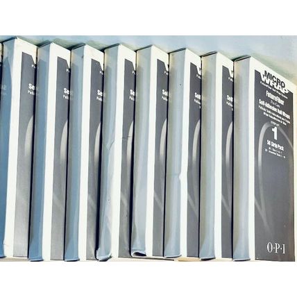 8 - 50 Pack OPI MICROWRAP FutureFiber Pre-Cuts Self-Adhesive Nail Wraps Step #1