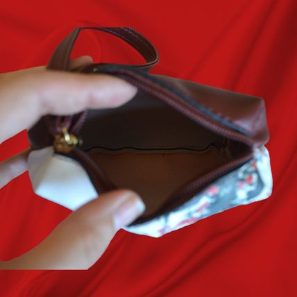 Cherry Blossom Cross Body Bag & Coin Purse Set Burgundy White Black