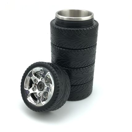 Tire Tyre Shaped Coffee Tea Mug for Car lovers Auto Shop Mechanic