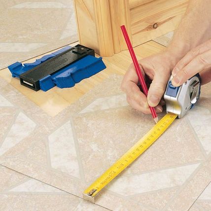 PLASTIC PROFILE CONTOUR GAUGE Decorating Edge Floor/Tile/Skirting Board Template