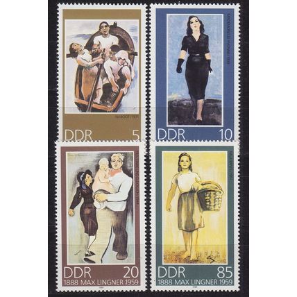 GERMANY DDR [1989] MiNr 3209-12 ( **/mnh ) Gemälde