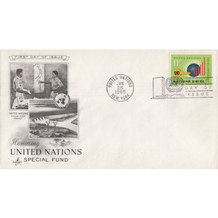 ZAYIX - United Nations 138 Artcraft FDC 11c Special Fund 032723SM34M
