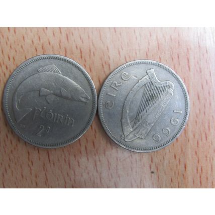 Ireland 1966 Florin 2/- Shillings Coin