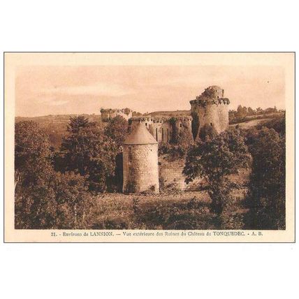 22 - Lannion - Vue extérieure des Ruines du Château de Tonquedec