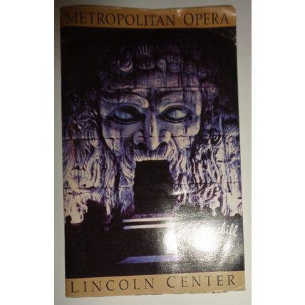 ARABELLA - METROPOLITAN OPERA STAGEBILL - OCT 21, 1994 LINCOLN CENTER