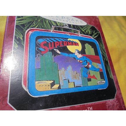 HALLMARK SUPERMAN Mini-Lunchbox Ornament!! Mint in Box!! $18.00 Shipped!!