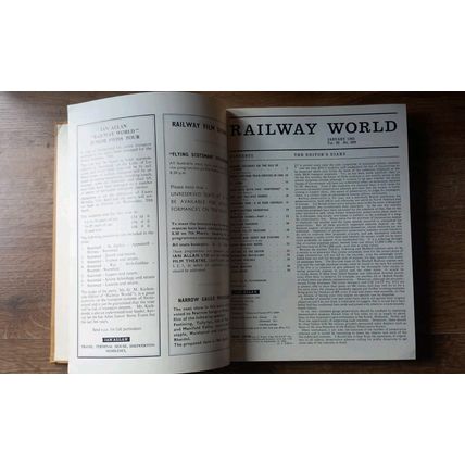 The Railway World Volume 26 XXVI Stream Trains 1965 Hardback Old Book Vintage