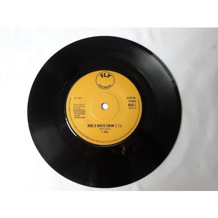 7" 1970. T.REX.RIDE A WHITE SWAN.FLY BUG-1.ISIT LOVE,SUMMERTIME BLUES.NEAR MINT.