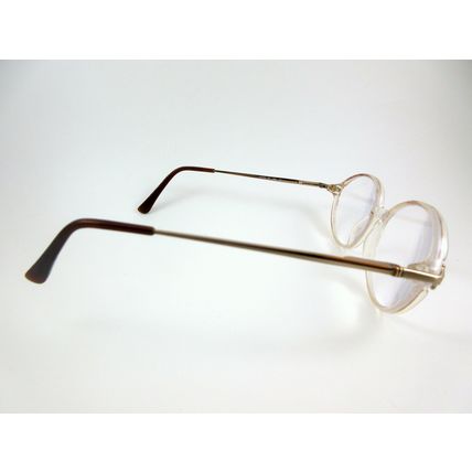 Vintage 098 Gloria Vanderbilt Zyloware Eyeglass Frames Gold/Pink Flower Design
