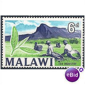 Malawi 1964 SG220 6d B-Violet, Y-Green & L Blue U/Mint