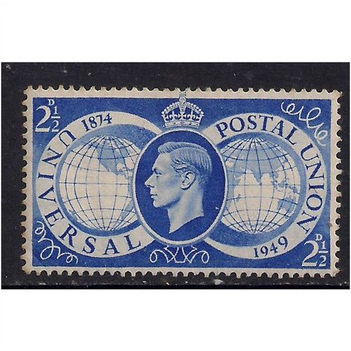 GB 1949 KGV1 2 1/2d Blue Universal Postal union SG 499 (658)
