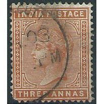 India 1890 SG94 2a Brown-Orange Good+/Fine Used ....