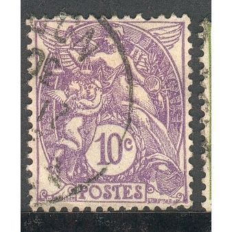 France 1929 - 10c violet - "Blanc Type" - used