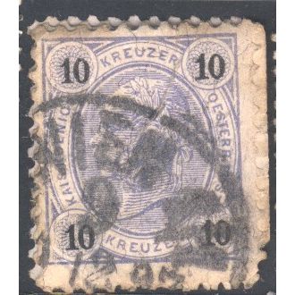 Austria 1890 - SG83 - 10k blue - Franz Joseph - used 2