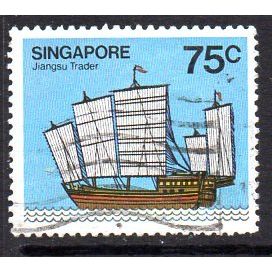 Singapore 1980 Ships definitives 75c value, used, SG 372