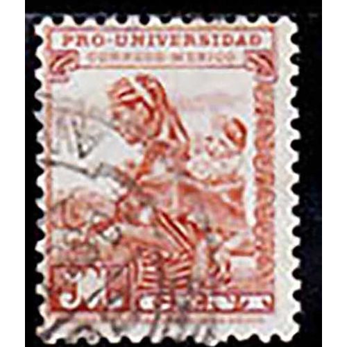 Mexico 1934 National University 1c Used Stamp