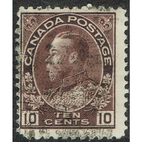 Canada 1911 10c Brownish Purple SG210 GU