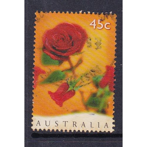 AUSTRALIA 1997 ST VALENTINES DAY ROSE USED SG1665 #2