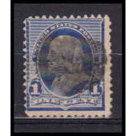 Used 219 1c Benjamin Franklin Average Plus RA0646