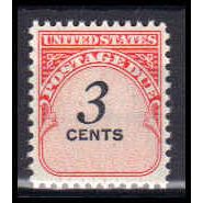 J91 3c Postage Due Fine MNH KA0400