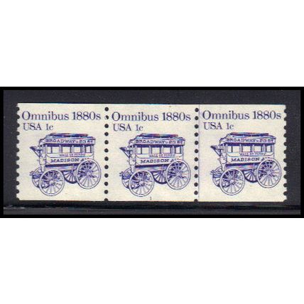 1897 1c Omnibus Very Fine MNH Dry Gum PNC 1/3 KA9354