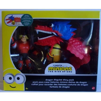 MINIONS The Rise of GRU ' DRAGON DISGUISE ' action figure set (2019)