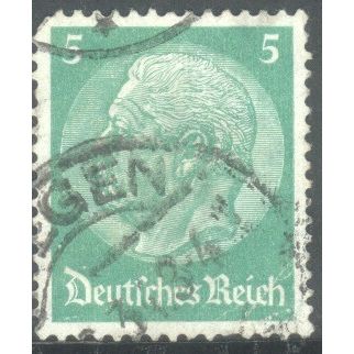 Germany 1934 - 5pf green - President Von Hindenburg - used 4