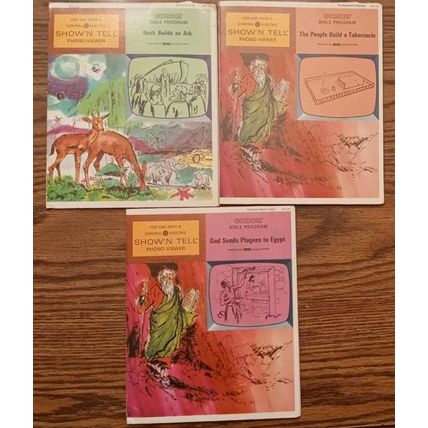 LOT of 6: Show N Tell Religious Records and Film Strips : Lot # 1 FREE Shipping