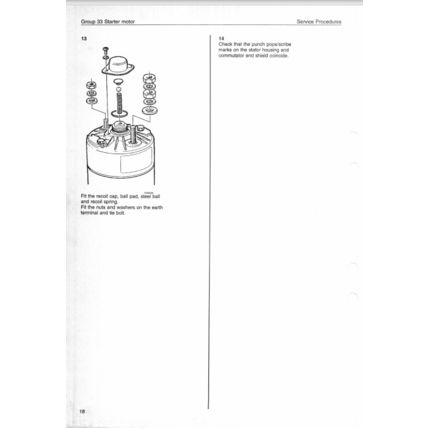 Volvo Trucks Starter Motor Service Manual FL10 1993 TSP23204/1 PDF