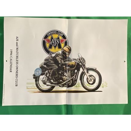 AJS and MATCHLESS OWNERS CLUB 1994 CALENDAR