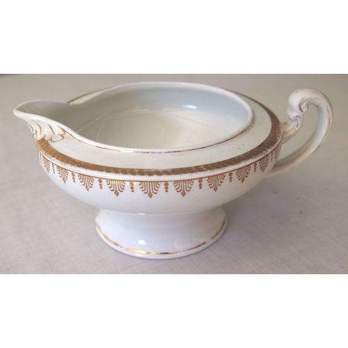 Victorian cream jug circa 1880s Rd 6877441 gold embossed edge pattern