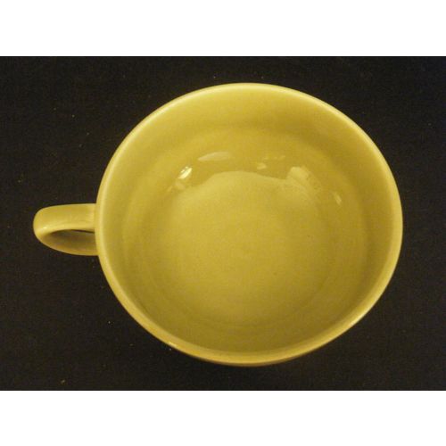 Mid Century Modern Universal Potteries Ballerina Chartreuse Green Coffee Cup