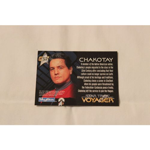 Chakotay 1995 Skybox Star Trek:Voyager Series 1 SPECTRA NO.S2