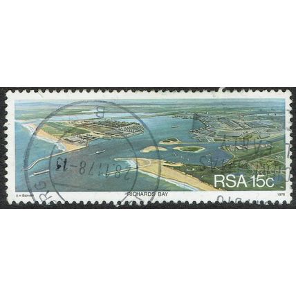 South Africa 1978 Harbours 15c Multicoloured SG442 FU