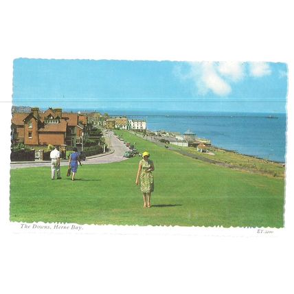 THE DOWNS, HERNE BAY, KENT. vintage unused postcard by Valentine #