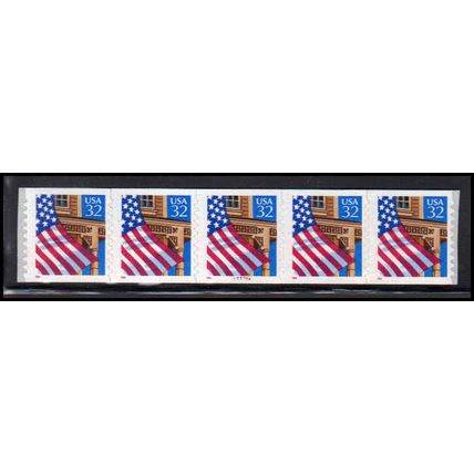 2915Av 32c U.S. Flag Over Porch Fine MNH PNC 77777A/5 V/UL PA3596