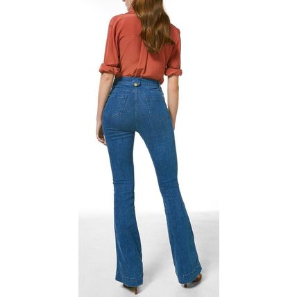 KAREN MILLEN Power Cut Pocket Kickflare Jeans BNWT (RARE & COLLECTABLE)