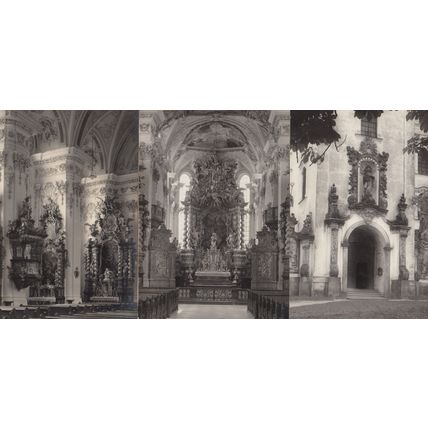 Aldersbach Germany Kirsche Donau 3x German Real Photo Religious Postcard s