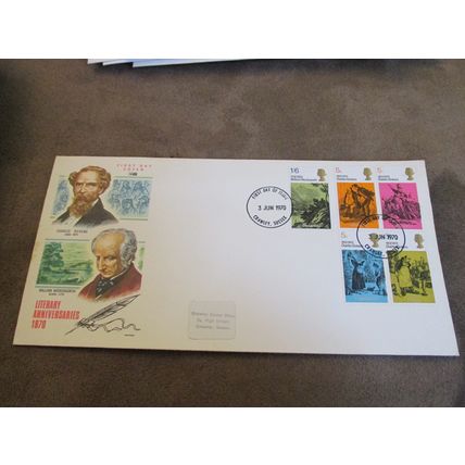 Philart 1970 GB FDC Cover - Literature greats - Charles Dickens & Wordsworth