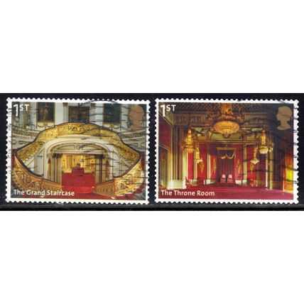 GB 2014 QE2 Set 1st x 2 Buckingham Palace SG 3595 - 6 Self Adhesive ( G1125 )