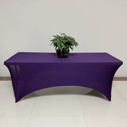 Spandex Table Cover Wedding Banquet Tablecloth