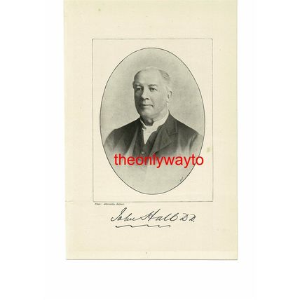 Rev John Hall, Irish American Theologian, Book Illustration (Print),1895