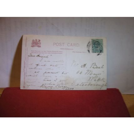 'the waters', illustrated songs. used antique postcard by Raphael Tuck 1904 pm =