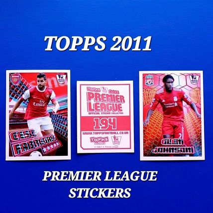 Topps Premier League 2011 Stickers EPL 2010 2011 Merlin