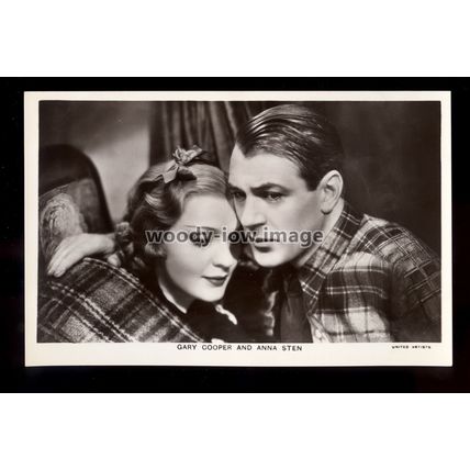 b1557 - Film Actress - Anna Sten/G.Cooper - Film Partners No. P177 - postcard