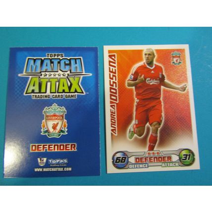 Andrea Oossena - Liverpool - Match Attax 2008/09 Football Card