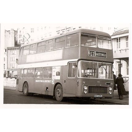 Black & White Photograph of Maidstone & District Motor Services Ltd. - HKE 685L