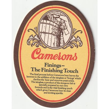 BEER MAT - CAMERONS BREWERY - LION BITTER - (Cat No 154) - (1983)