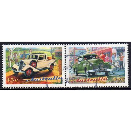 Australia 1997 Australian Classic Cars - Ford/Holden 45c Joined Pair Used
